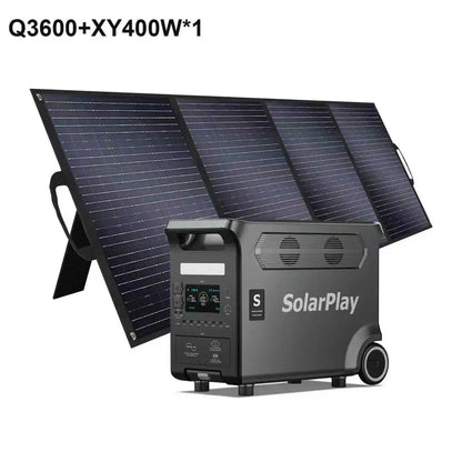 solar power Portable Power Station  Outdoor Generator With Foldable solar panels