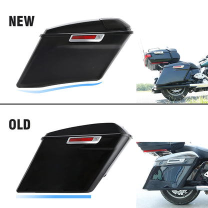 4" Extended Saddlebags For Harley Touring Street Electra Glide Road King Ultra Classic CVO 2014-2024