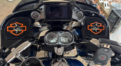 98-2024+ Road Glide 3D shark speakers grill covers set