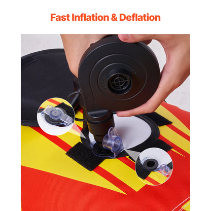 Towable Tubes f1-3 Rider Inflatable  Hot Dog Water Sport Tube for Boat