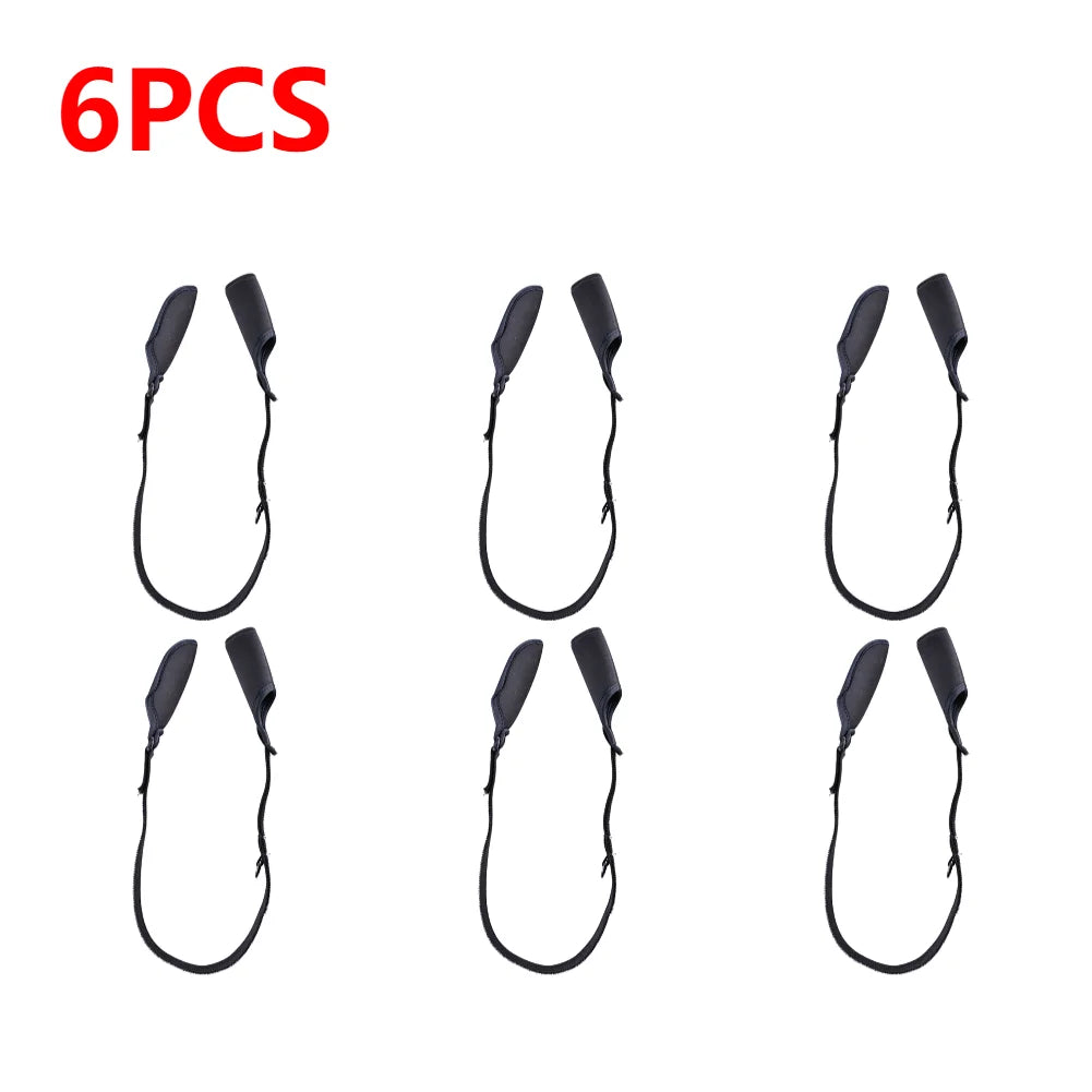 1-10PCS Fishing Rod Adjustable Fishing Rod Sleeves Cover Strap