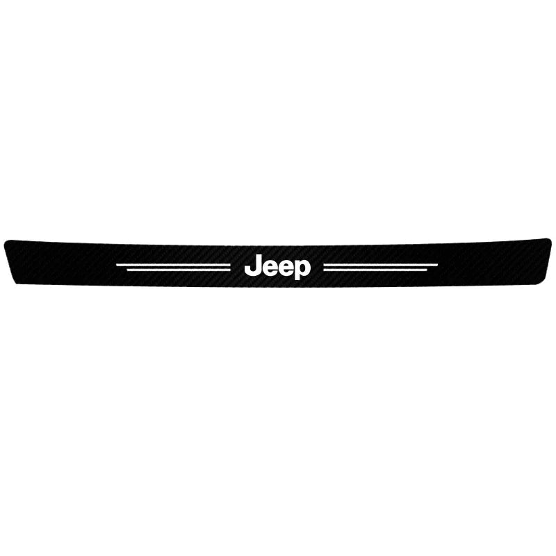 High-quality Carbon Fiber Car Door Sill Protector Sticker For Jeep