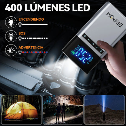 Portable Car Starter with Air Compressor Tire Jumper Starter
