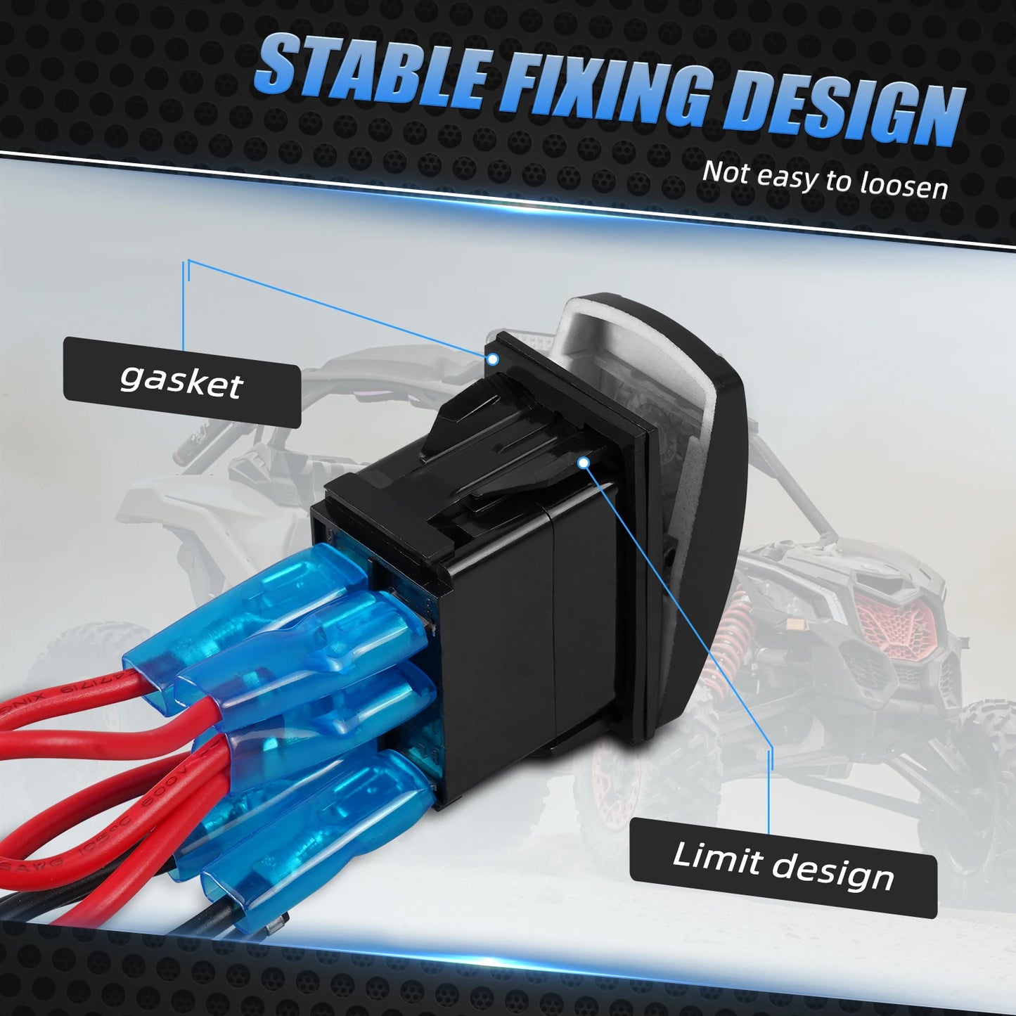 UTV LED Whip Lights Switch