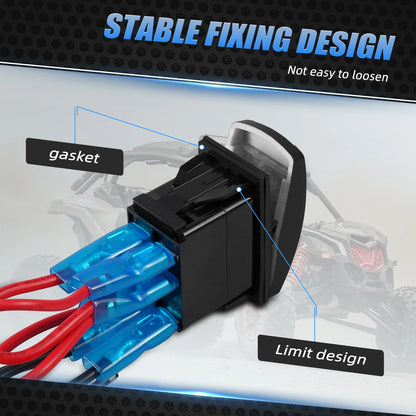 UTV LED Whip Lights Switch