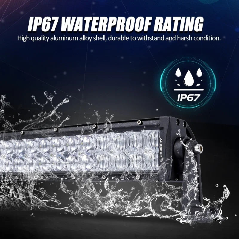 22 32 42 50 52inch  Double Row LED Light Bar for SUV ATV Trucks Pickup