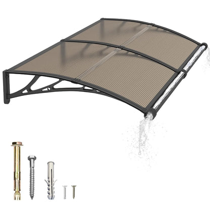 Large Awning for Door Entrance Window Awnings Door Canopy Sun Shade Cover Patio Rain Snow Cover