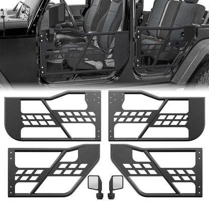 Off-Road Tubular Trail Doors Wrangler JK 2007-2018 4-Door, Front & Rear