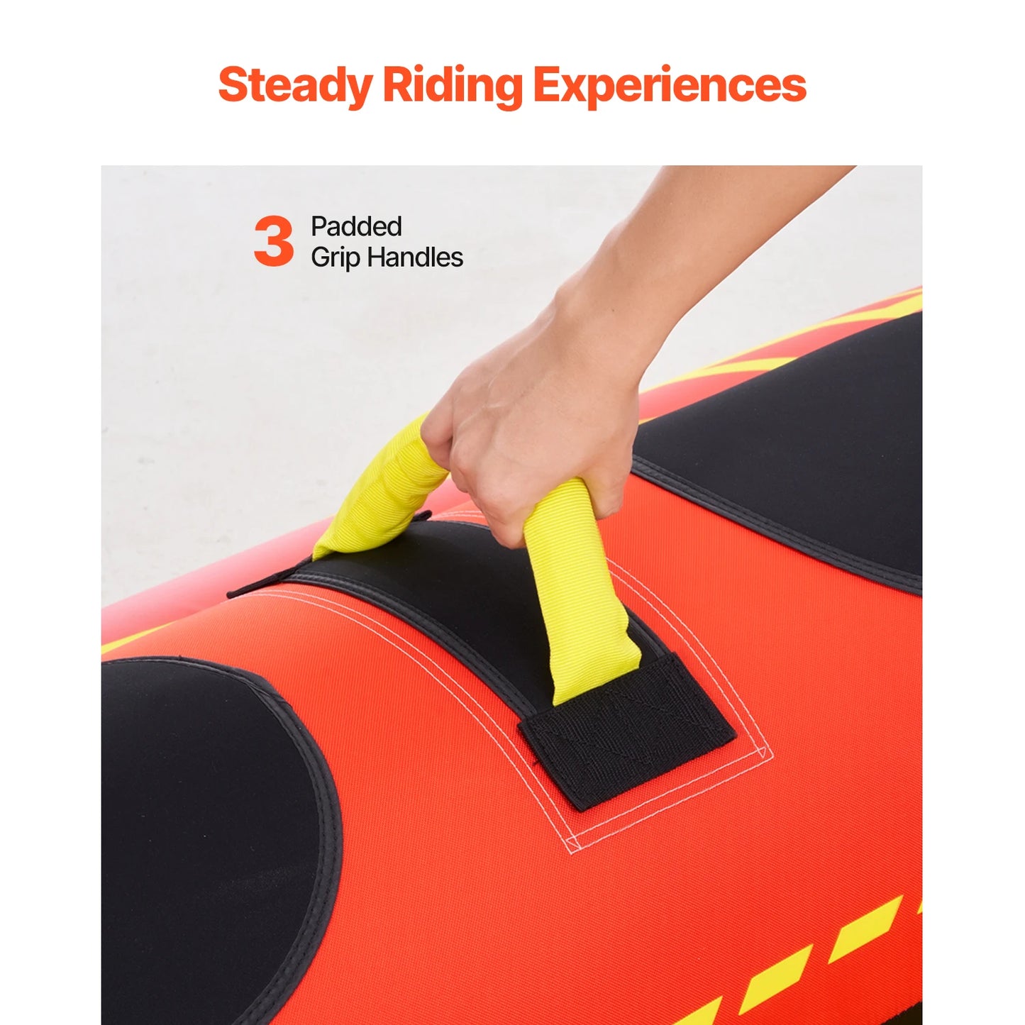 Towable Tubes f1-3 Rider Inflatable  Hot Dog Water Sport Tube for Boat