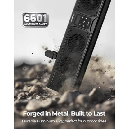 6-Speaker Metal UTV Sound Bar  Waterproof with Bluetooth Connectivity and RGB Lighting Designed