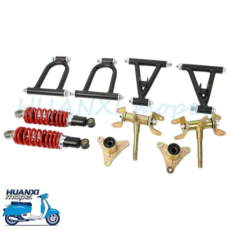 220mm Front Suspension Upper/ Lower Swingarm Assembly Fits ATV Quad Bike Go Kart, High Performance