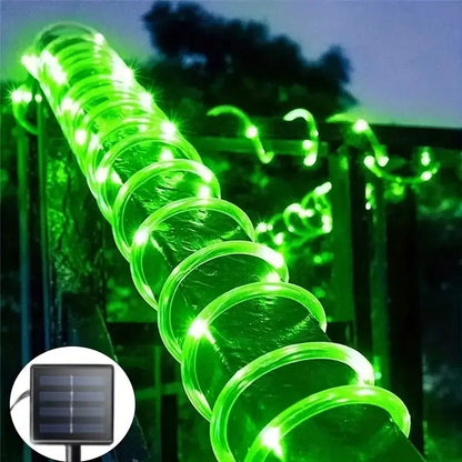 Solar LED Outdoor  Solar String Waterproof Outdoor Lighting Strips 8 Light Modes