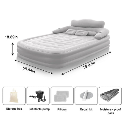 2 Person Built-In Pump Camping Mattress PVC Automatic Inflatable