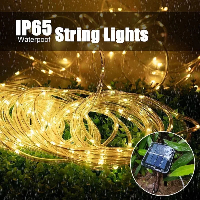 LED  Solar Powered Garland String Light