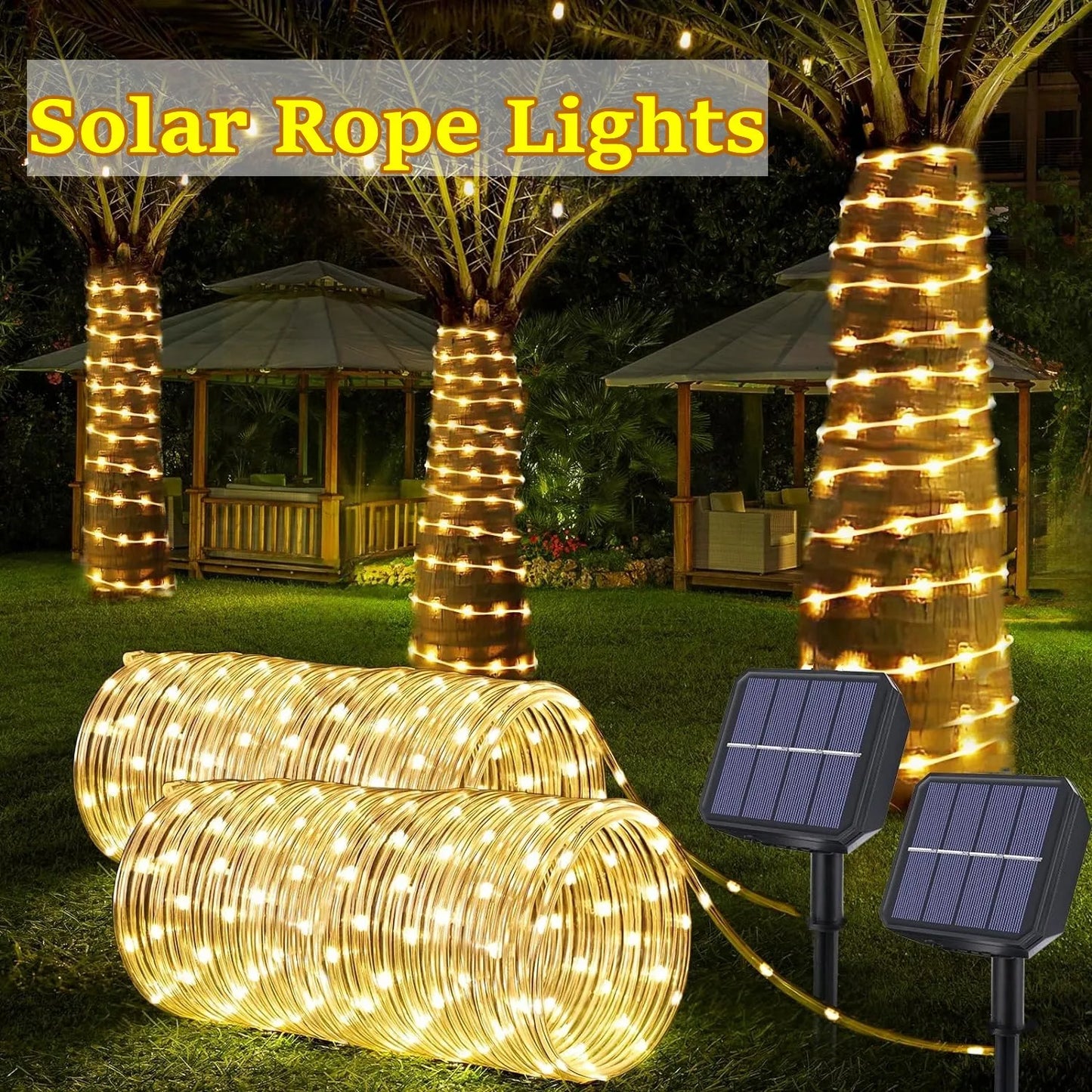 LED  Solar Powered Garland String Light