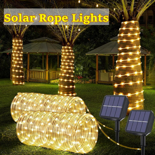 LED  Solar Powered Garland String Light