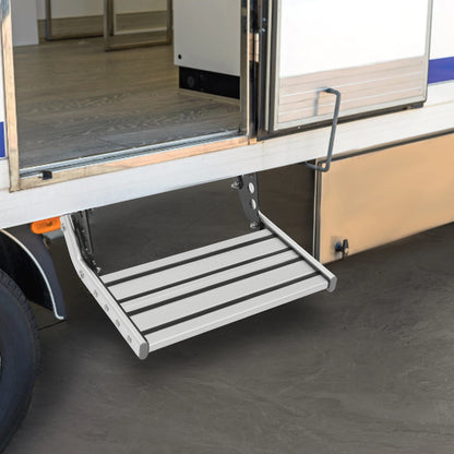 Folding RV Step Silver Aluminum Alloy  with 12V LED Light