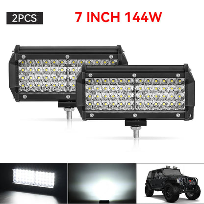 7 Inch Square Spot Pods High/Low Beam waterproof 4inch Led Work Driving Lamp For Off Road SUV UTV ATV Fog LED