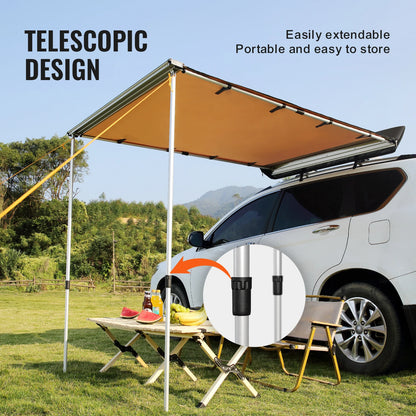 Vehicle  Retractable Car Side Awning Car Waterproof Storage Bag  Suitable for Truck SUV Van Campers