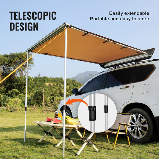 Vehicle  Retractable Car Side Awning Car Waterproof Storage Bag  Suitable for Truck SUV Van Campers