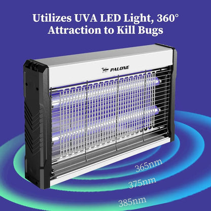 3200V Mosquito Zapper Killer Indoor Insect Killer with Hanging Chain Removable Collection Tray Bug Zapper