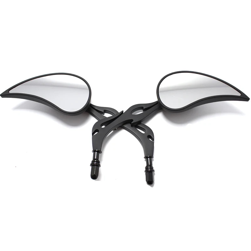 Teardrop Custom Rearview Side Mirrors for Harley Touring Sportster Road King Cruiser Choppers