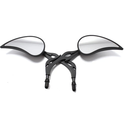 Teardrop Custom Rearview Side Mirrors for Harley Touring Sportster Road King Cruiser Choppers