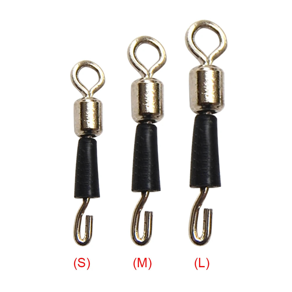 50pcs Fishing Ball Bearing Swivel Solid Rings