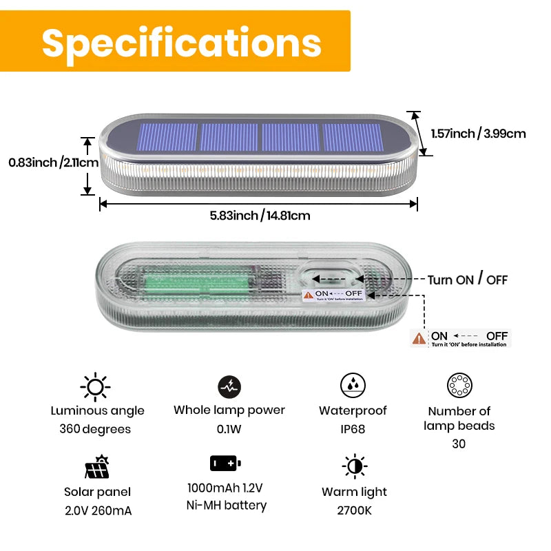 5 Years Lifespan 4 Pack Solar Deck Lights