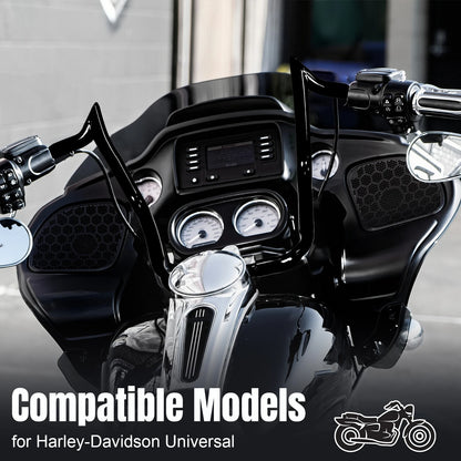 16inch Ape Hanger Handle Bars Compatible for Harley (No Heated Grip Wires)