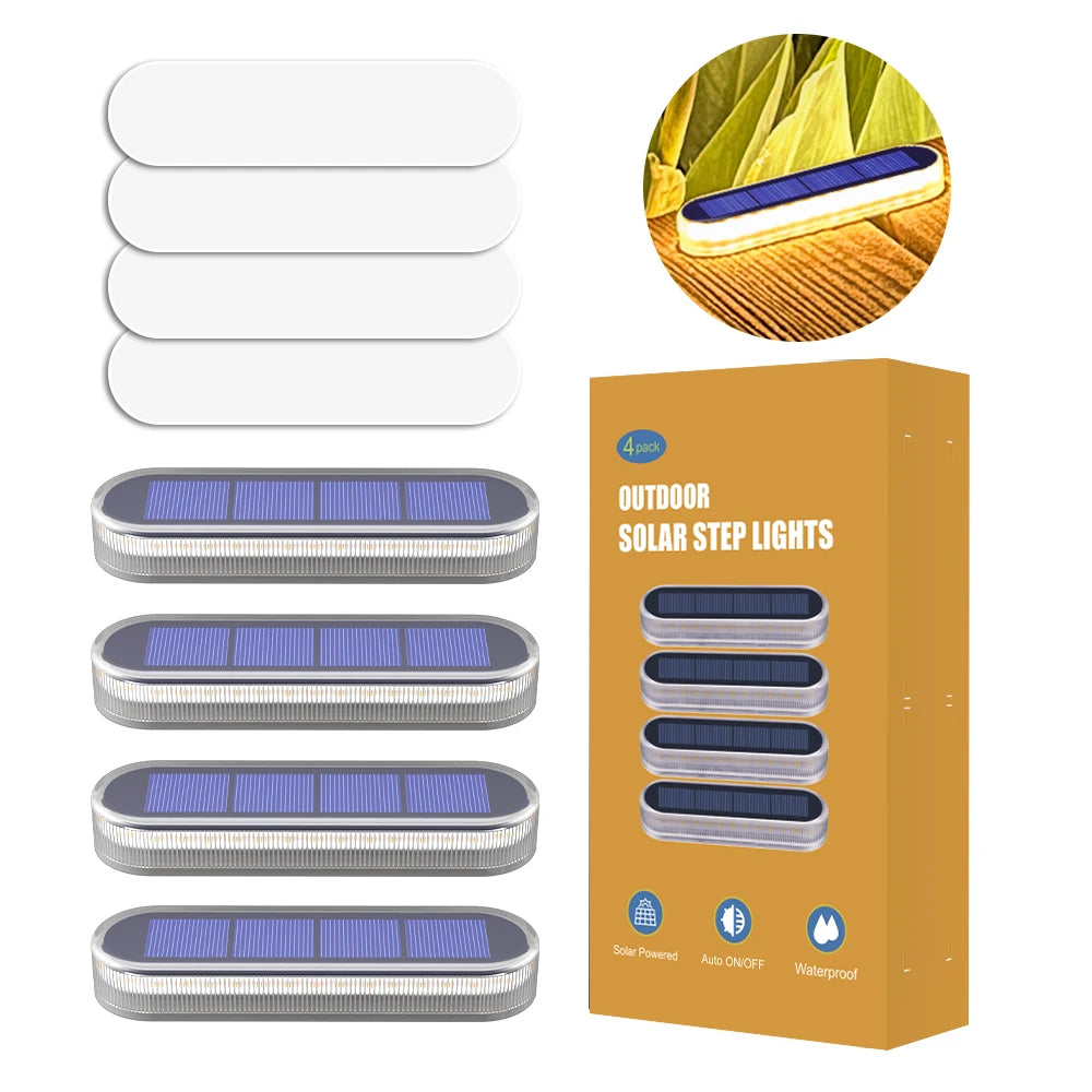 5 Years Lifespan 4 Pack Solar Deck Lights