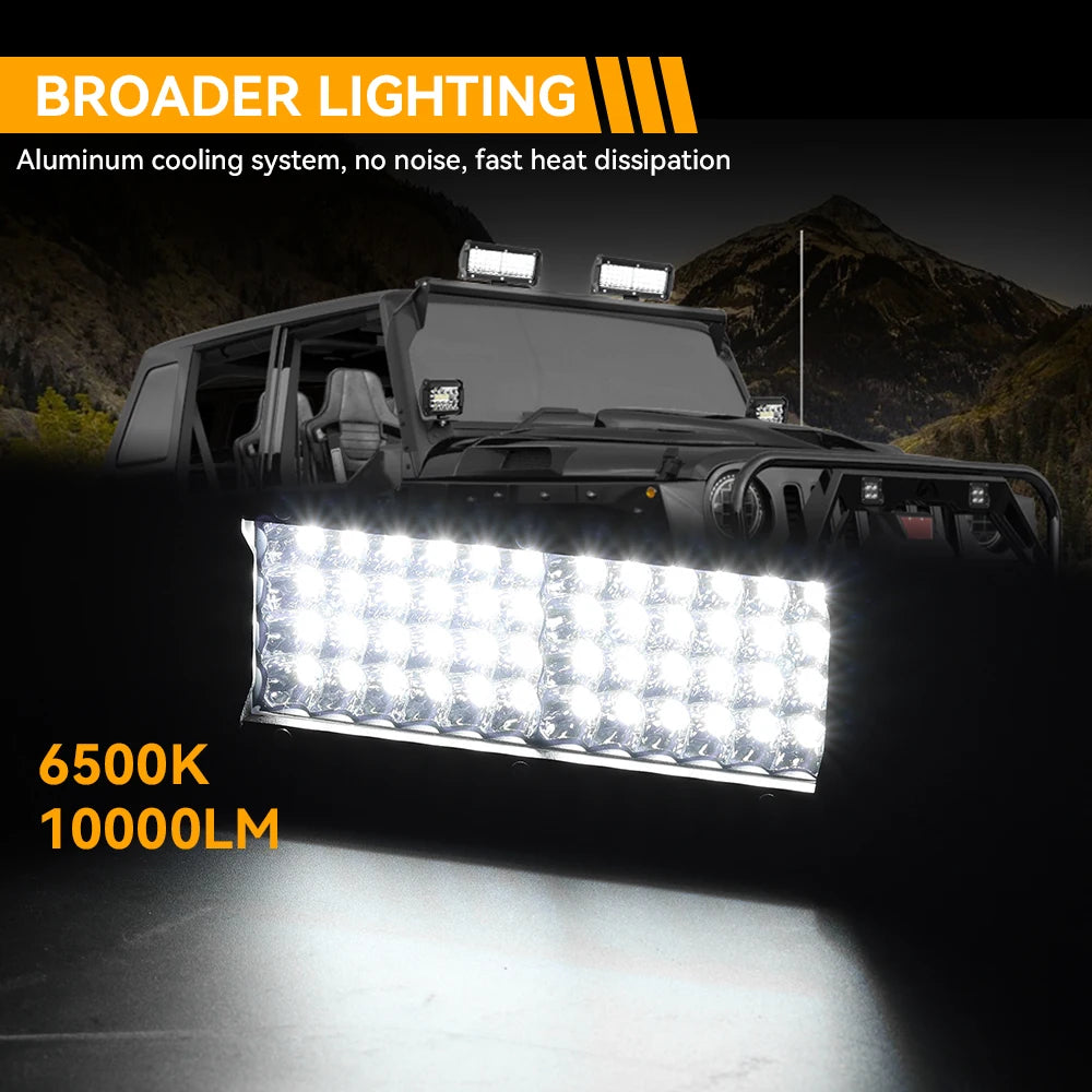 7 Inch Square Spot Pods High/Low Beam waterproof 4inch Led Work Driving Lamp For Off Road SUV UTV ATV Fog LED