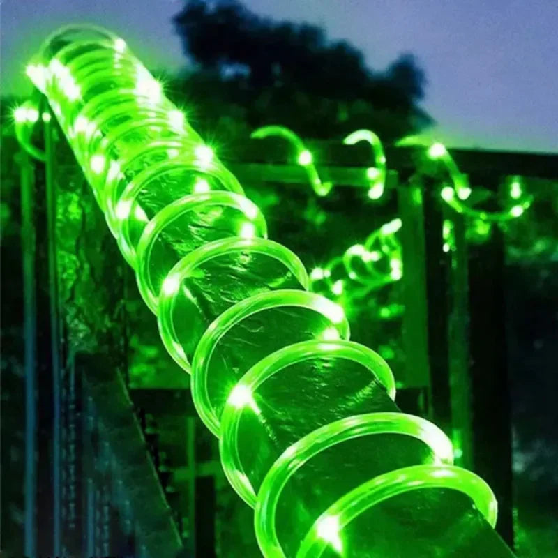 Solar LED Outdoor  Solar String Waterproof Outdoor Lighting Strips 8 Light Modes