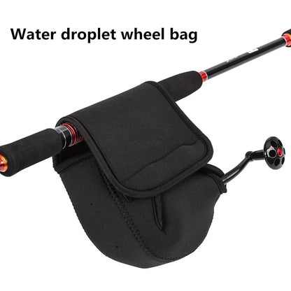 S/M/L Spinning Fishing Reel Cover Neoprene Protective Waterproof Reel Bag