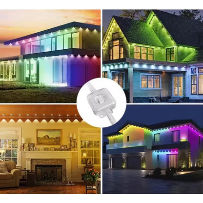 Smart Permanent Outdoor Lights Eaves Lights  Waterproof Light String with  Remote control