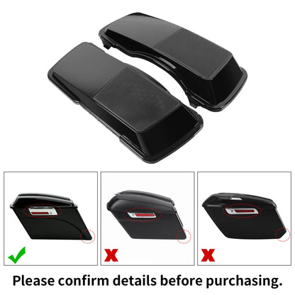 Motorcycle Saddlebag 6x9 Speaker Lids For Harley Touring Electra Street Glide Road King FLHR FLTR FLHX 1993-2013