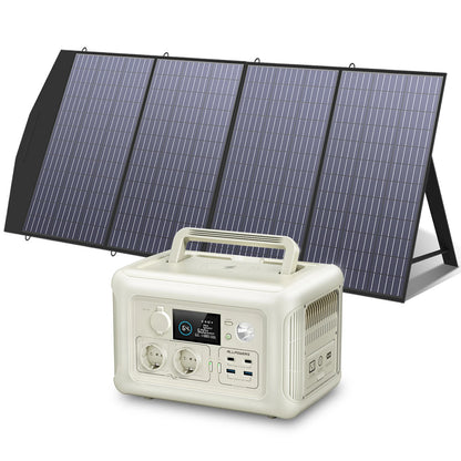 Portable Power Station with Portable SolarPanel  Outdoor Solar Generator