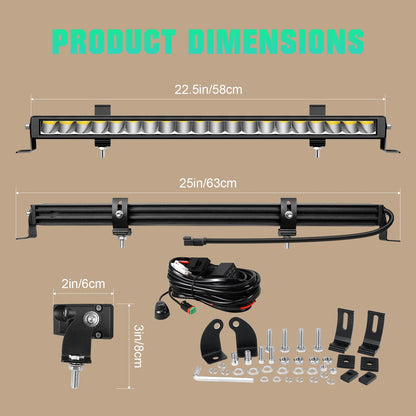 12'' 23'' 33'' 30W 60W 90W Off Road Straight LED Light Bar
