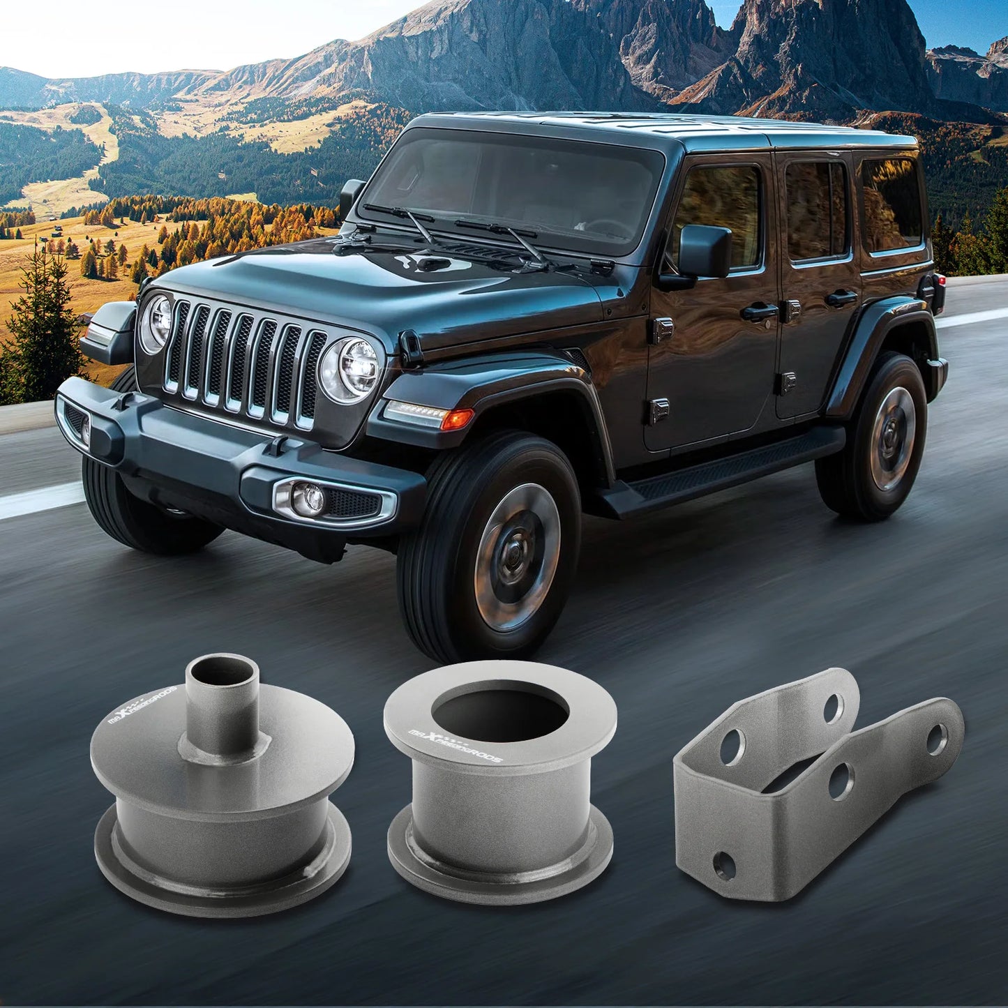 3'' Front 3'' Rear Full Lift Leveling Kit for Jeep Wrangler JK 2007-2018