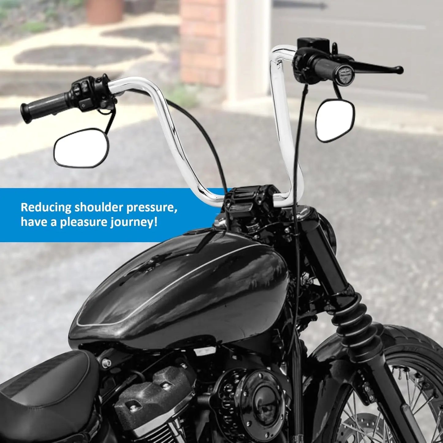 14" Pre-wired Handlebar Compatible for Harley Davidson