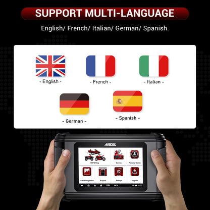 Motorcycle Scanner All System for BMW/DUCATI/HARLEY Support 30+ Functions ECU Reset Motorcycle OBD2 Diagnostic Tool