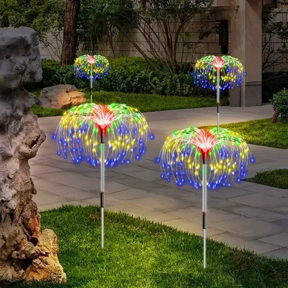 Solar Firework Lights Waterproof Garden Lights Outdoor Solar Lights