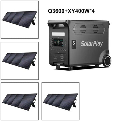 solar power Portable Power Station  Outdoor Generator With Foldable solar panels
