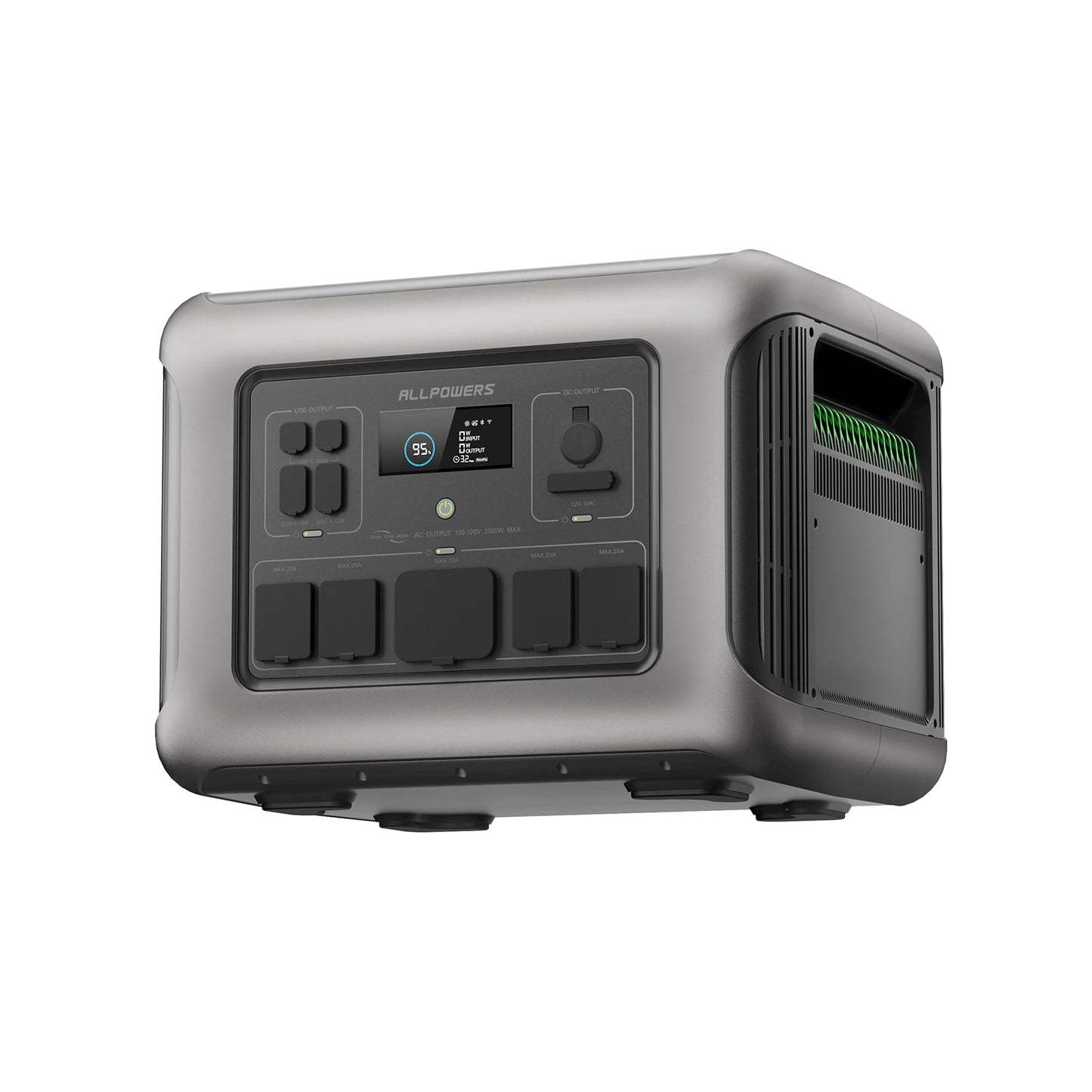 Portable Power Station R600, 299Wh LiFeP04 Battery with 2x 600W (1200W Surge) AC Outlets