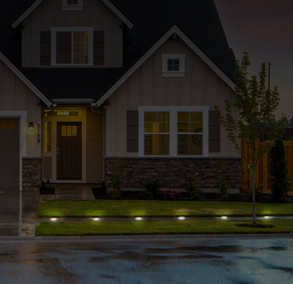 4pcs Solar Ground Light Waterproof Buried Light In-Ground Path Deck Lawn Patio Light 4LED