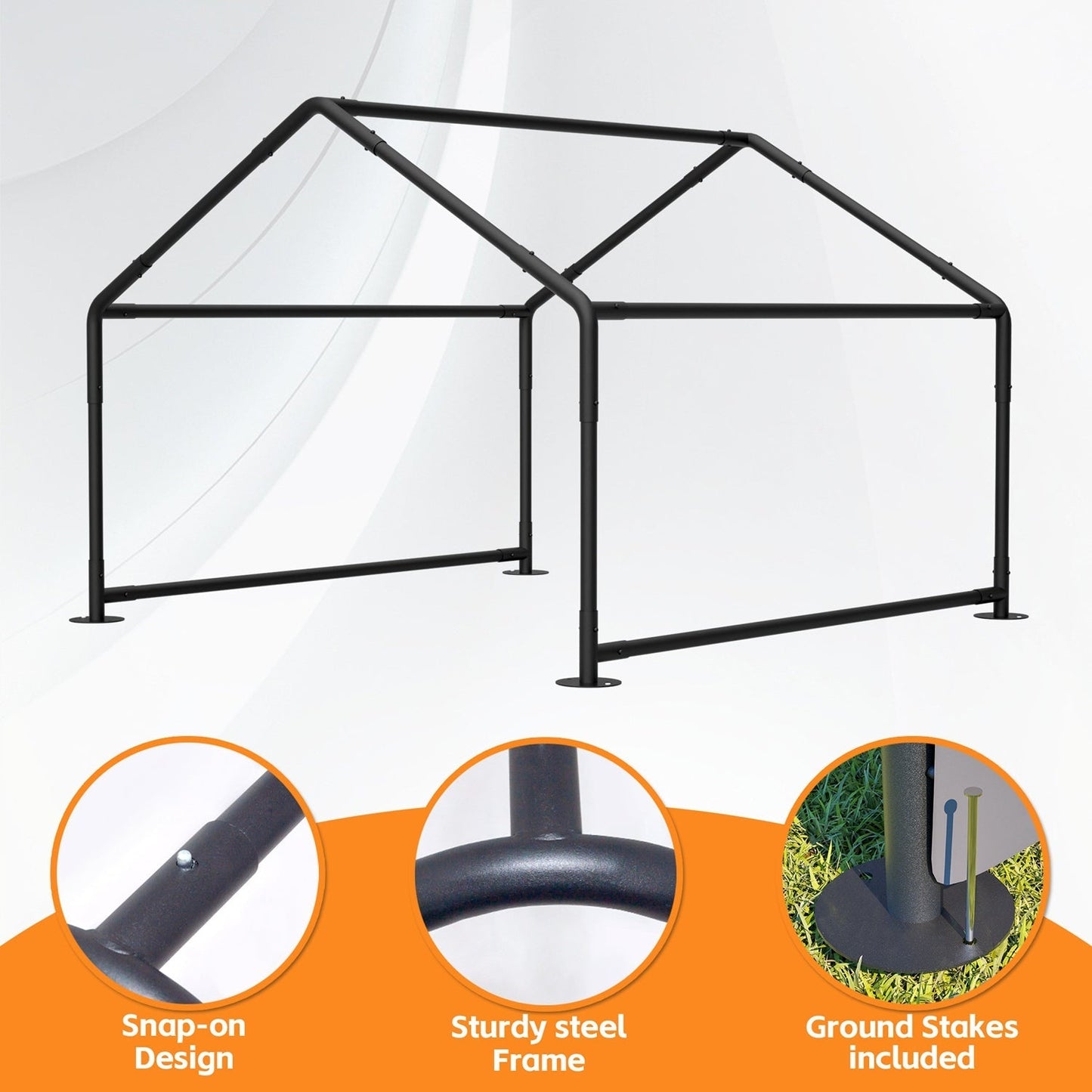 Extra Large Outdoor Dog House Tent 4x4x3ft with Mesh Windows