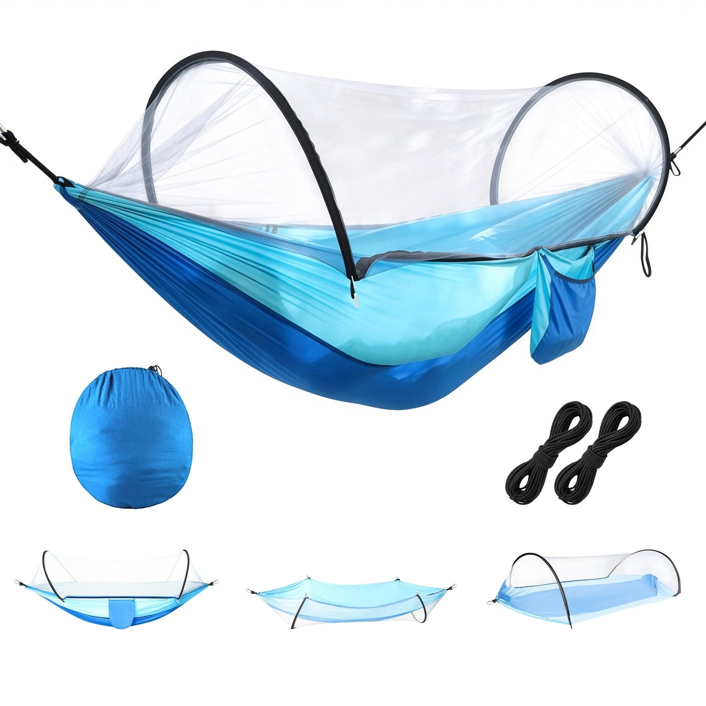 Camping Hammock with Mosquito Net 3-in-1 Portable 440lbs