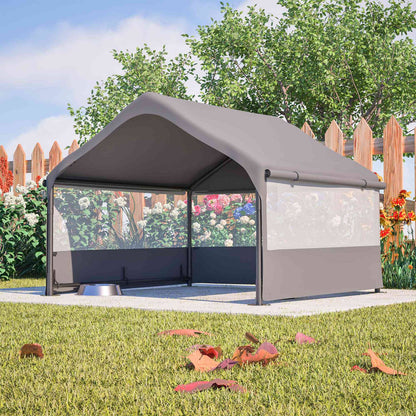Extra Large Outdoor Dog House Tent 4x4x3ft with Mesh Windows