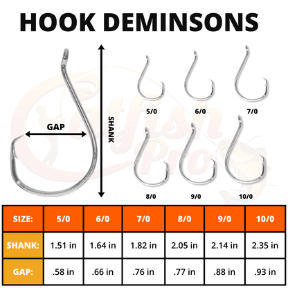 Double Offset Circle Hooks 9/0