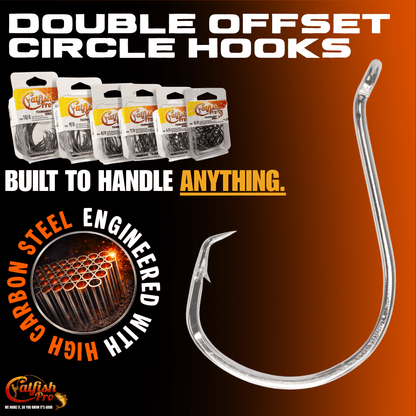 Double Offset Circle Hooks 7/0 - Value Pack